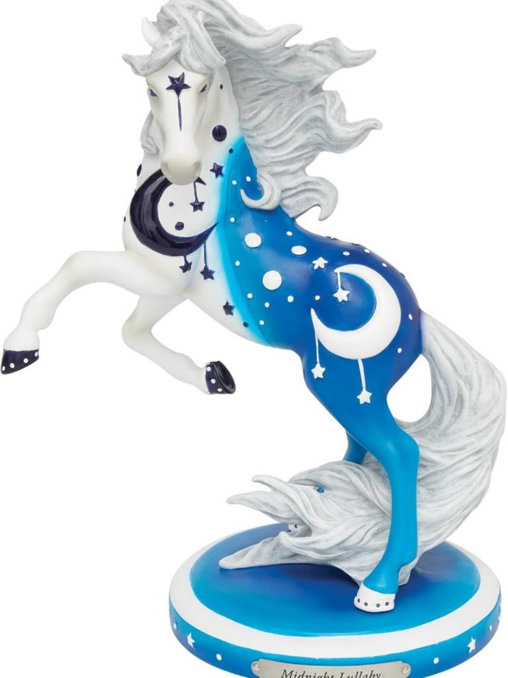 Midnight Lullaby Horse Figurine - 10.3 Inch Colorful Collectible Decor